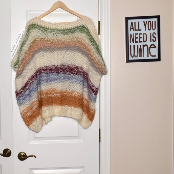 Anthropologie Sweaters - ANTHROPOLOGIE Woven Sweater Intricate Draped Tunic